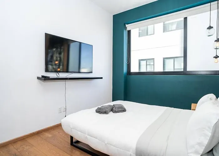 Apartment Modern 2 Bedroom With Gym & Pool In Roma Norte Mexico City